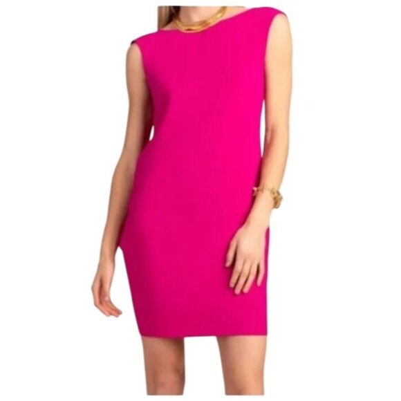 Women's - Trina Turk Horizon Draped Back Sheath Dress, Size 2 - Picture 1 of 10